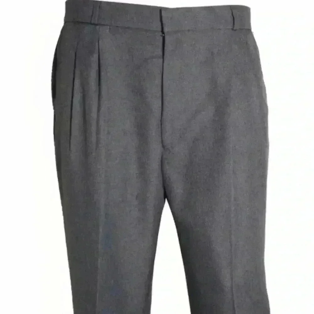 Men’s Grey Flannel Trousers - Picture 2 of 2